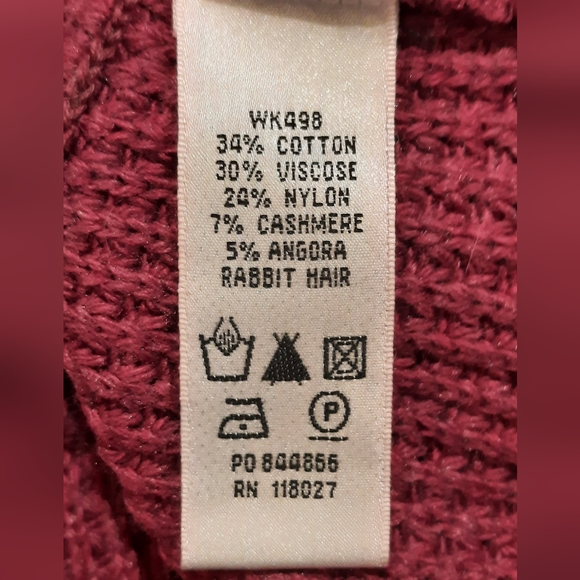 Boden Girls Purple Cashmere/Angora Blend Button Down Cardigan Sweater size 10 - Picture 10 of 12